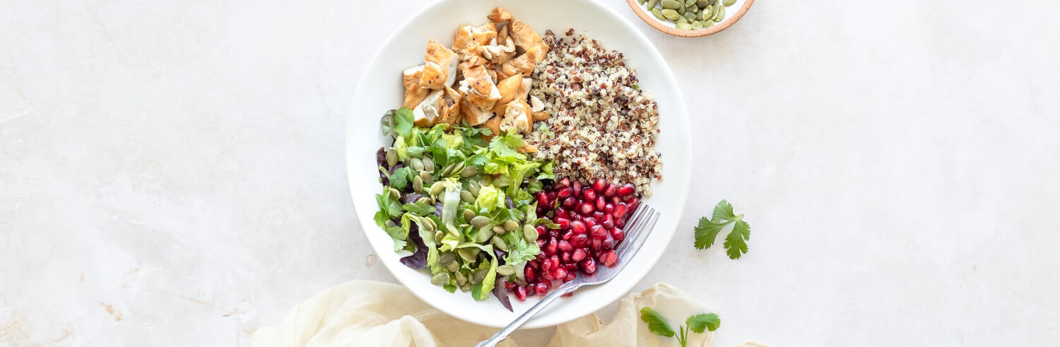Chicken, Pomegranate & Quinoa Bowl